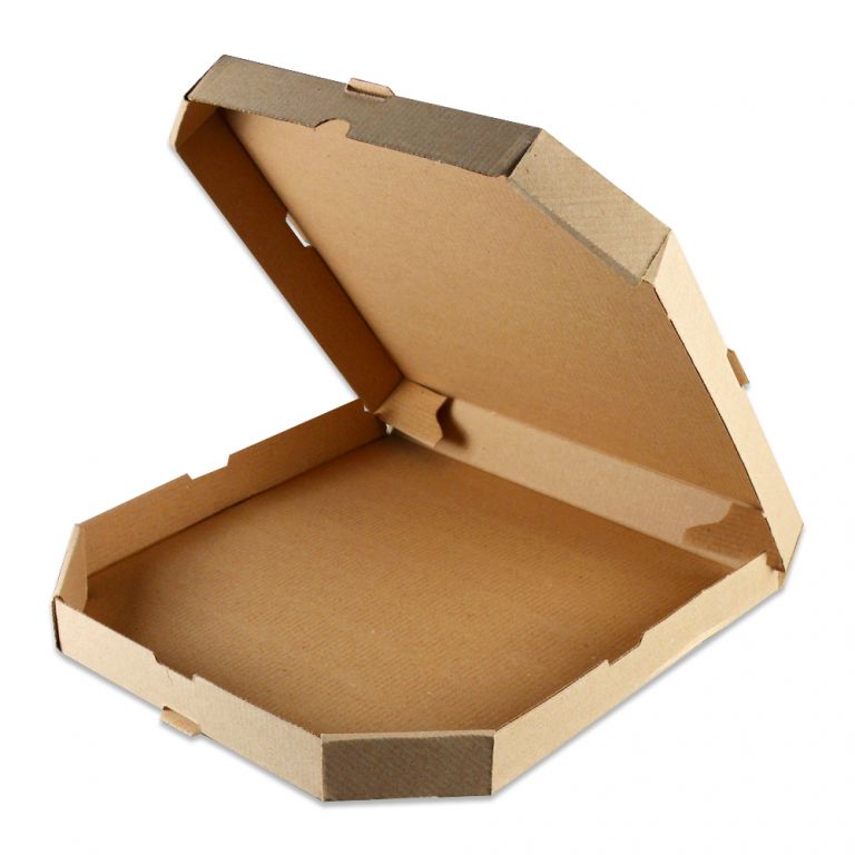 Коробка для пиццы из бурого картона